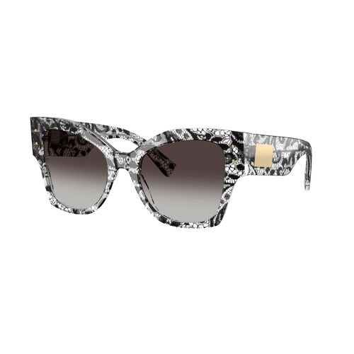 Dolce & Gabbana DG4478 32878G-53 Black Lace / Grey Gradient Black Lenses