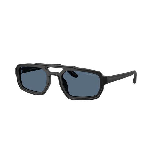 Emporio Armani EA4240U 501787-53 Matte Black / Dark Blue Lenses