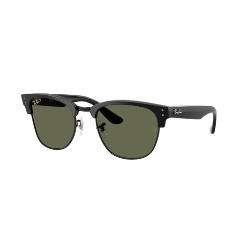 Ray-Ban RBR0504S 67839A-54 Clubmaster Reverse Black On Black / Dark Green Polarised Lenses