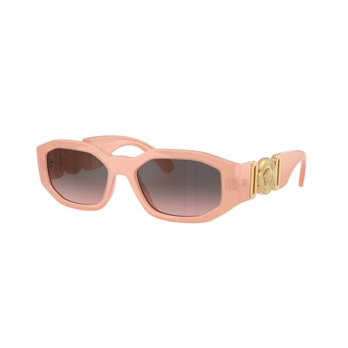 Versace VE4361 539258-53 Nude Opal / Pink Grey Gradient w Silver Mirror Lenses