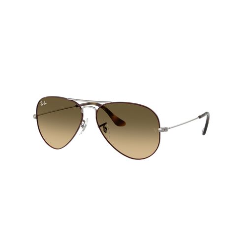 Ray-Ban RB3025 92700A-58 Aviator Havana On Gunmetal / Brown Vintage Gradient Black Lenses