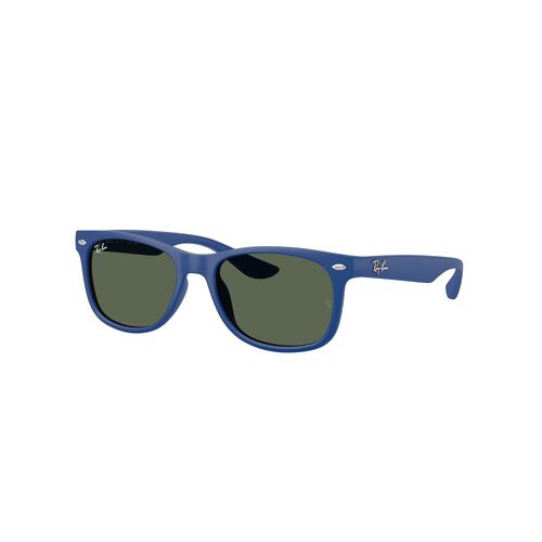 Ray-Ban Junior RJ9052S 717771-47 New Wayfarer Rubber Blue / Dark Green Lenses