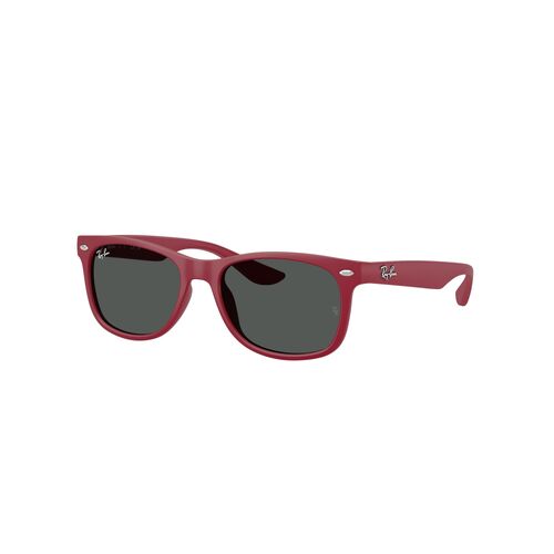 Ray-Ban Junior RJ9052S 717887-47 New Wayfarer Rubber Bordeaux / Dark Grey Lenses