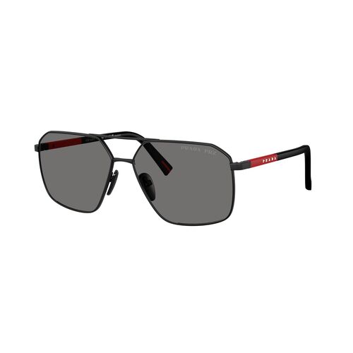 Prada Linea Rossa PSA50S 1BO02G-60 Matte Black / Dark Grey Polarised Lenses