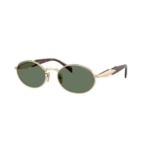 Prada PR65ZS ZVN70L-55 Pale Gold / Dark Green Lenses