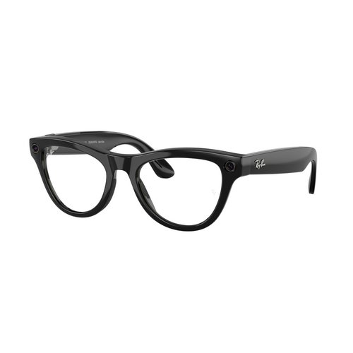 Ray-Ban Wearable x Meta Skyler RW4010 601/CH-52 Black / Clear to Amethyst Photochromic Lenses