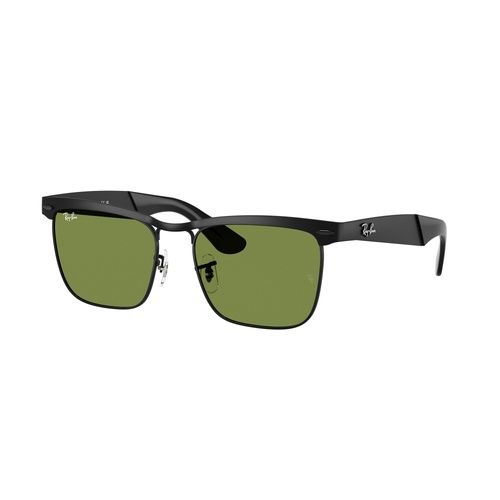 Ray-Ban RB3875 006/4E-56 Wayfarer Deluxe Matte Black / Green Lenses