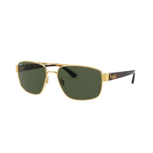 Ray-Ban RB3663 001/31-60 Gold / Green Classic G-15 Lenses