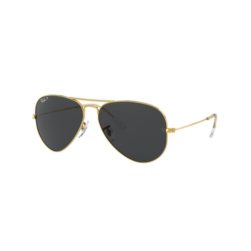 Black and gold store aviator sunglasses