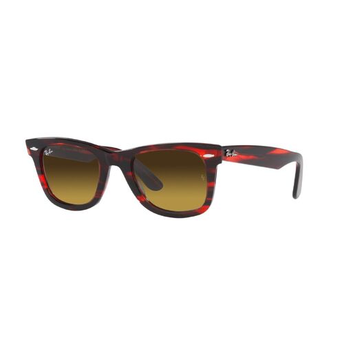 Ray-Ban RB2140 136285-50 Wayfarer Striped Red / Brown Gradient Lenses