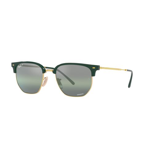 Ray-Ban RB4416 6655G4-53 New Clubmaster Green On Gold / Silver Green Mirror Chromance Polarised Lenses