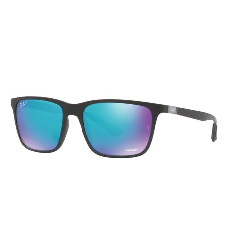 Ray-Ban RB4385 601SA1-58 Black / Green Blue Mirror Chromance Polarised Lenses