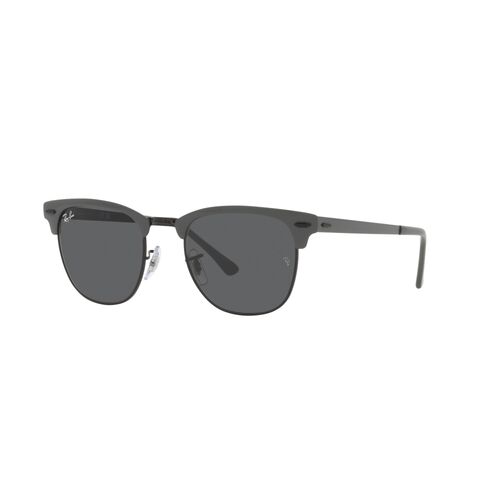 Ray-Ban RB3716 9256B1-51 Clubmaster Metal Grey On Black / Dark Grey Lenses