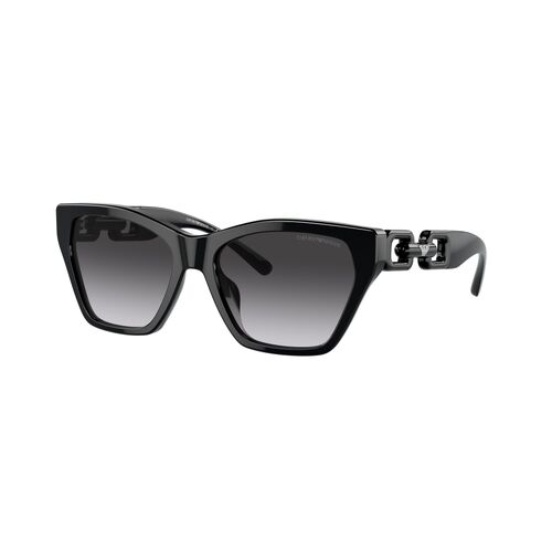 Emporio Armani EA4203U 50178G-55 Shiny Black / Smoke Gradient Lenses