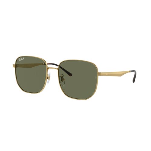 Ray-Ban RB3713D 001/9A-57 Gold / Dark Green Polarised Lenses