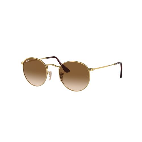 Ray-Ban RB3447 001/51-53 Round Metal Gold / Brown Gradient Lenses