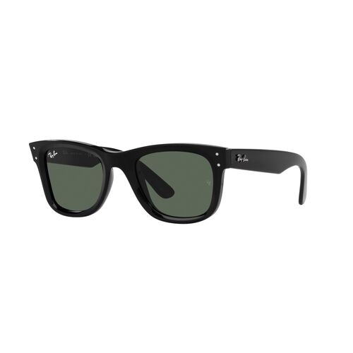 Ray-Ban RBR0502S 6677VR-53 Wayfarer Reverse Black / Green Classic G-15 Lenses