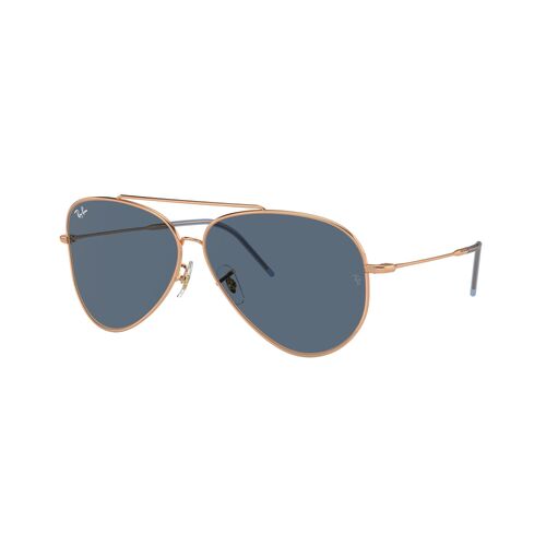 Ray-Ban RBR0101S 92023A-62 Aviator Reverse Rose Gold / Blue Lenses