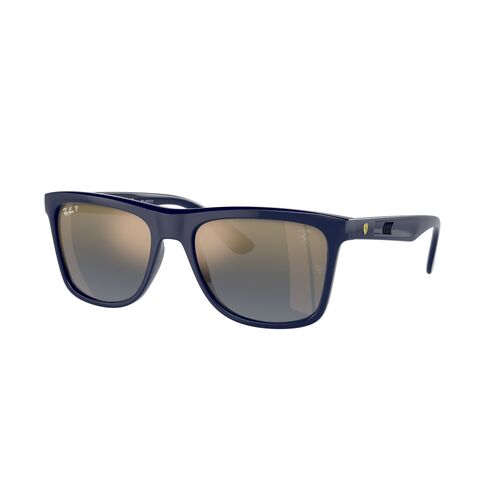 Ray-Ban RB4413M F688J0-57 Scuderia Ferrari Collection Blue / Blue Gold Mirror Chromance Polarised Lenses