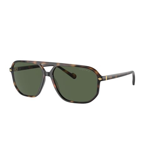 Vogue VO5531S 27189A-60 Total Dark Havana / Dark Green Polarised Lenses