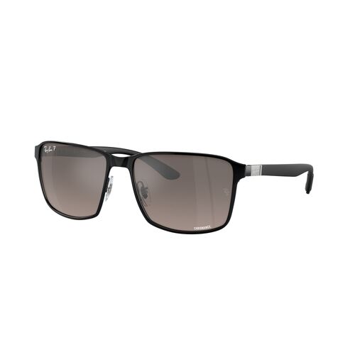 Ray-Ban RB3721CH 186/5J-59 Black On Black / Grey Chromance Polarised Lenses