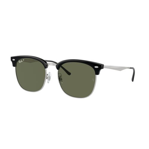 Ray-Ban RB4418D 66709A-56 Black On Silver / Dark Green Polarised Lenses