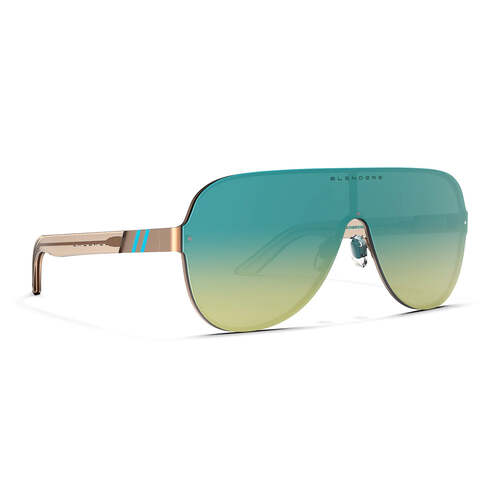 Blenders Falcon 0PS FG 99 Awesummer Matte Champagne / Blue Mirror Polarised Lenses