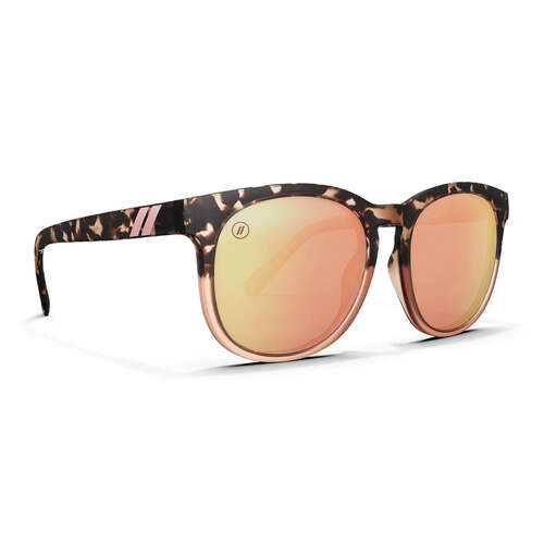 Blenders H Series 07U 0F 54 Heart Rush Matte Tortoise and Peach / Champagne Mirror Polarised Lenses