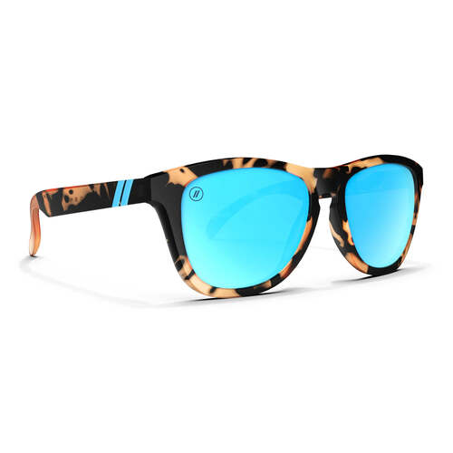 Blenders L Series WR9 C3 53 Jungle Rain Crystal Orange and Black Tortoise / Blue Mirror Polarised Lenses