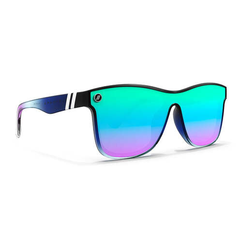 Blenders Millenia X2 807 FG 99 Black Forest Gloss Black and Teal Fade / Blue and Purple Mirror Polarised Lenses