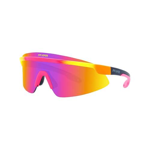 Pit Viper The Italo SkySurfer Yellow & Pink / Pink Purple Mirror Polarised Lenses