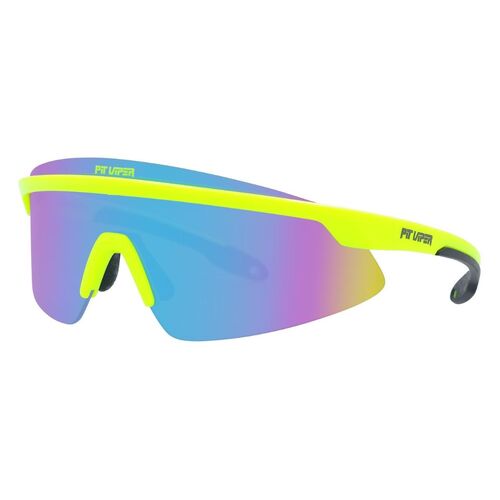 Pit Viper The Sludge SkySurfer Neon Yellow Blue Purple Mirror Polarised Lenses