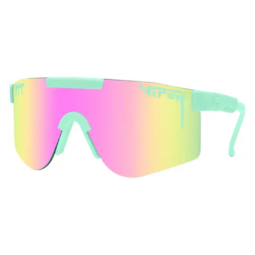 Pit Viper The Oral Exam Wide Turquoise / Pink Mirror Polarised Lenses