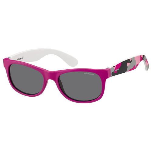 Polaroid Kids PLD P0300 TCS Y2 42 Pink Camouflage Fuchsia / Grey Polarised Lenses