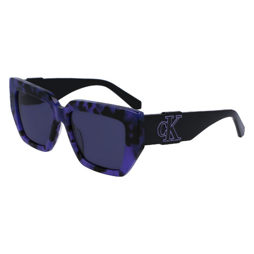 Calvin Klein Jeans CKJ23608S 238-54 Violet Havana / Solid Blue Lenses