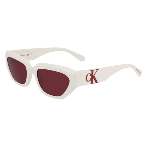 Calvin Klein Jeans CKJ23652S 100-54 Ivory / Solid Burgundy Lenses