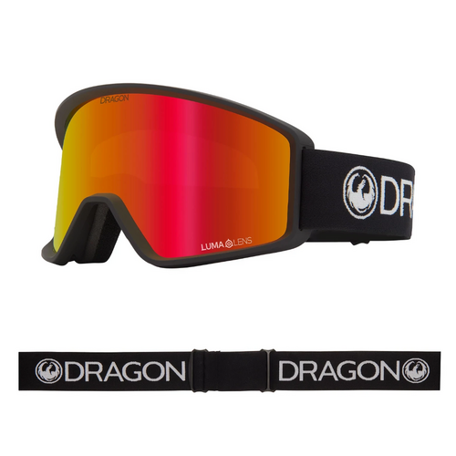 Dragon Goggles DXT OTG DR47022 002-59 Black / Red Ion Luma Lens