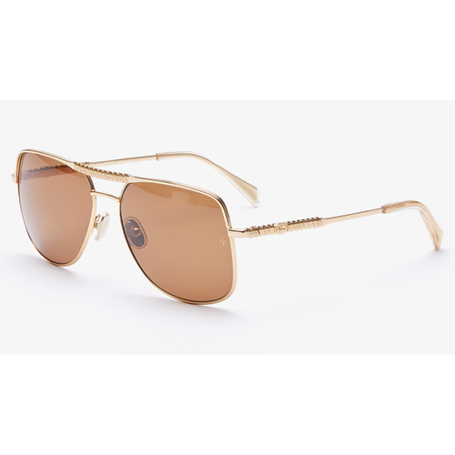 Lacoste L239S 710-58 Medium Gold / Solid Brown Lenses