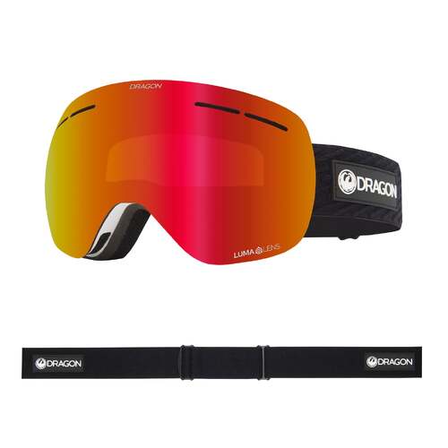 Dragon Goggles X1S DRG152 011-70 Icon Red / Red Ion Luma Lens