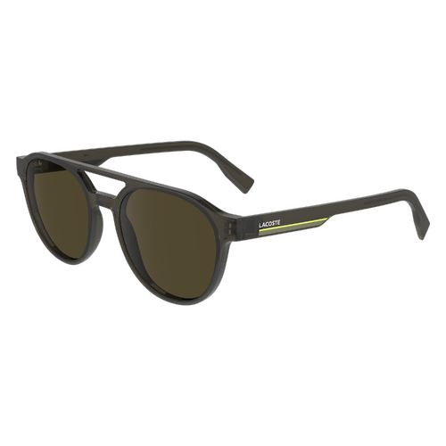 Lacoste L6008S 035-53 Transparent Grey / Solid Brown Lenses