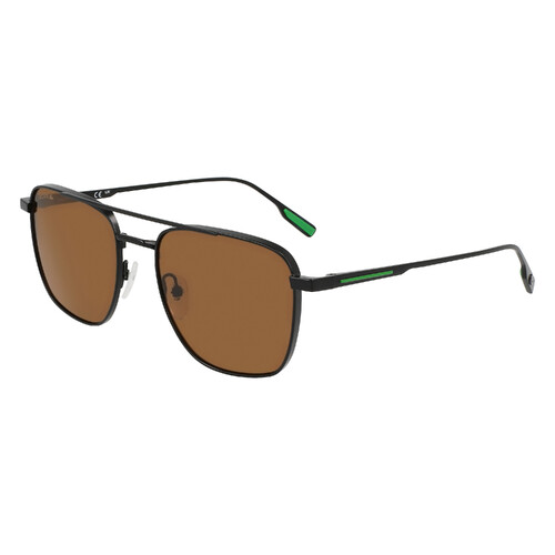 Lacoste L261S 002-55 Matte Black / Brown Lenses