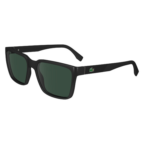 Lacoste L6011S 001-56 Black / Solid Green Lenses