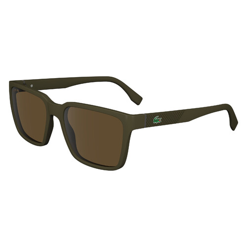 Lacoste L6011S 210-56 Brown w Khaki / Solid Brown Lenses