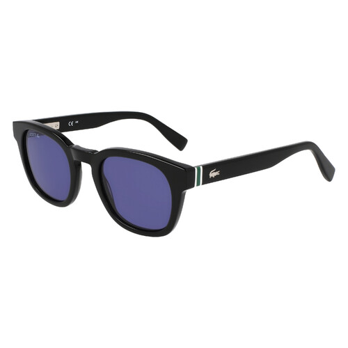 Lacoste L6015S 001-49 Black / Solid Blue Lenses