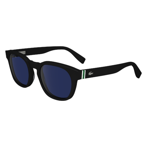 Lacoste L6015S 001-49 Black / Solid Blue Lenses