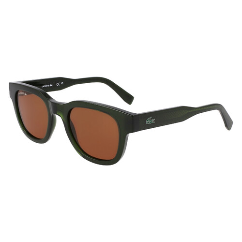 Lacoste L6023S 275-49 Khaki / Solid Brown Lenses