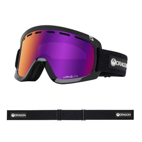 Dragon Goggles D1 OTG DRG184 014-60 Icon Purple / Purple Ion Luma Lens & Amber Luma Lens