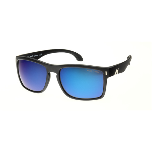 Mako GT XL 9615 M01 G1HR6 Matte Black / Brown Blue Mirror Polarised Lenses