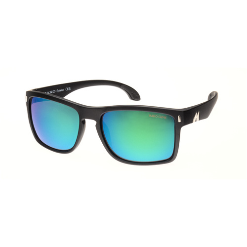 Mako GT XL 9615 M01 G2H5 Matte Black / Rose Green Mirror Polarised Lenses