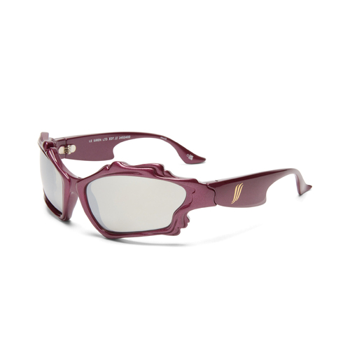 Le Specs Le Siren Ltd Edt LSP2452402 Cyber Grape / Silver Mirror Lenses